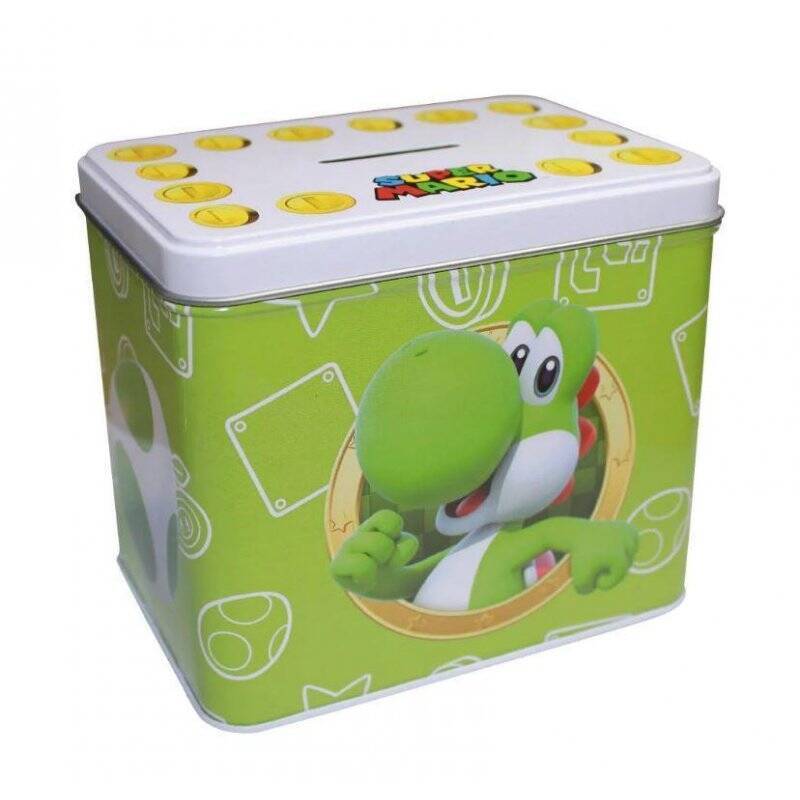NINTENDO - YOSHI - Tirelire en Métal 12 x 9 x 11cm + Mug