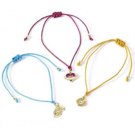 HARRY POTTER - 3 Bracelets Fantaisies Ajustables + Pendentifs BPG