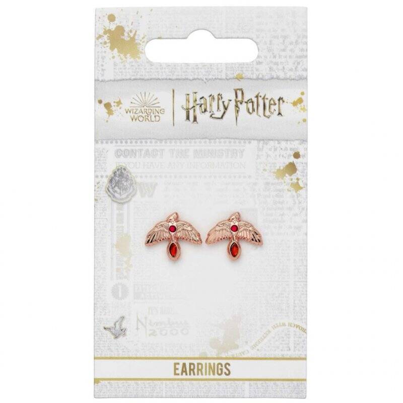 HARRY POTTER - Boucles d'Oreilles - Phénix Rose Gold