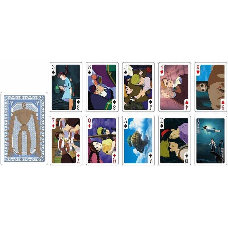 GHIBLI - Le château dans le ciel - Jeu de cartes à jouer (54 cartes)