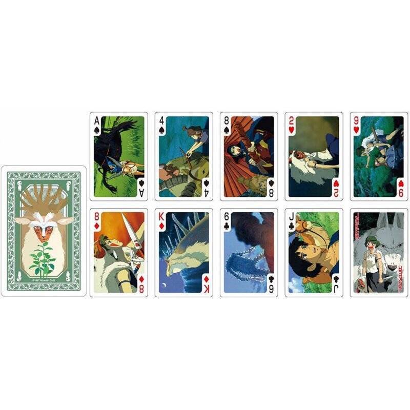 GHIBLI - Princesse Mononoke - Jeu de cartes à jouer (54 cartes)