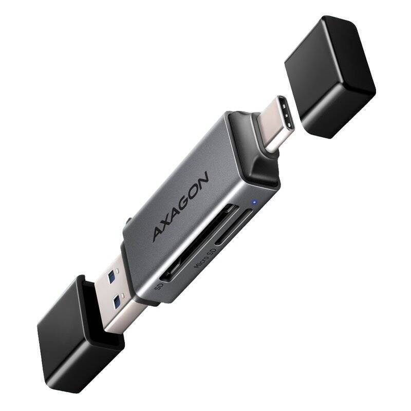AXAGON CRE-DAC External USB 3.2 Gen1 Type-C+Type-A 2-slot SD/microSD