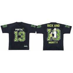 RICK ET MORTY - Portal - T-Shirt Sports US Replica unisex (XXL)