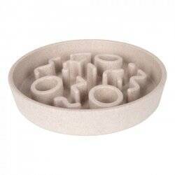 District70 - BAMBOO Cat Slow Feeder  Ø 13,5cm Merengue - (WA6962)