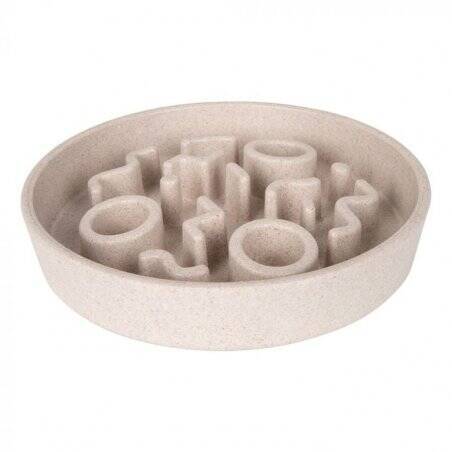 District70 - BAMBOO Cat Slow Feeder  Ø 13,5cm Merengue - (WA6962)