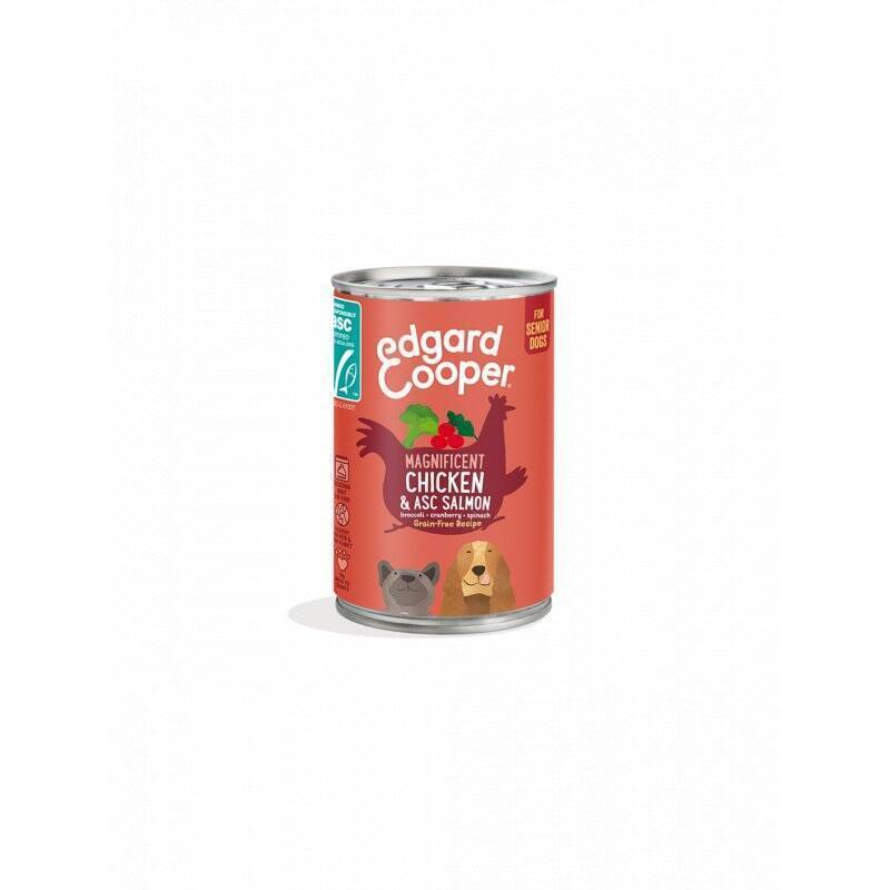 Edgard Cooper - Chicken & ASC Salmon Senior Wet food 400gr - (542503948534)