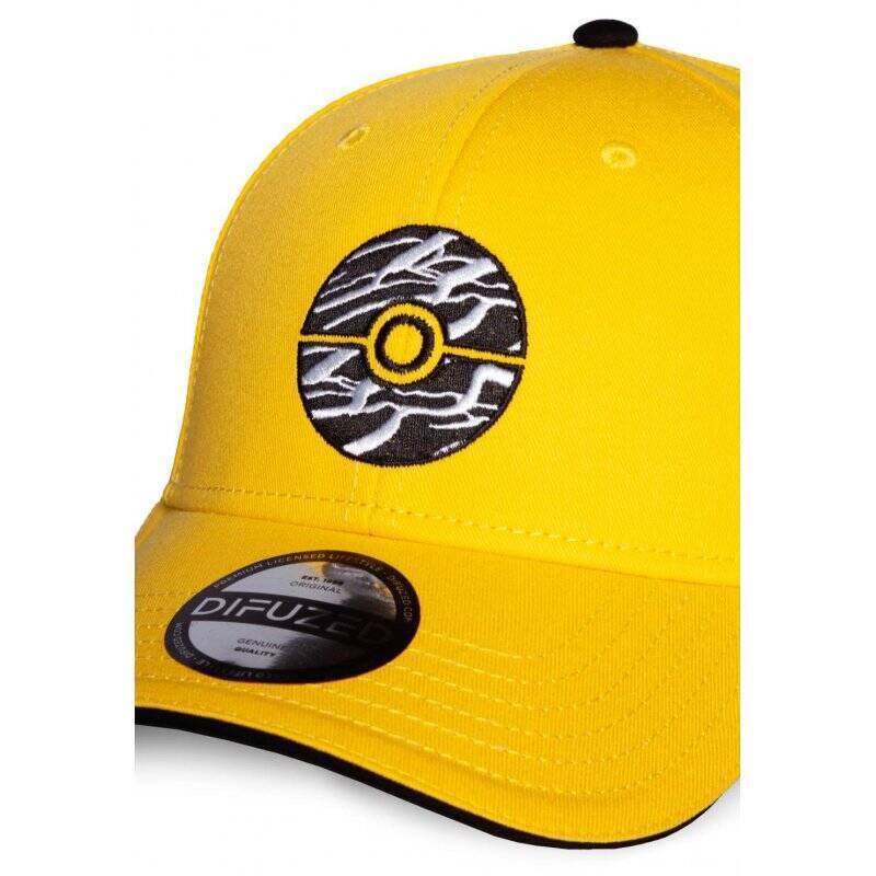 POKEMON - Pokeball Jaune - Casquette ajustable