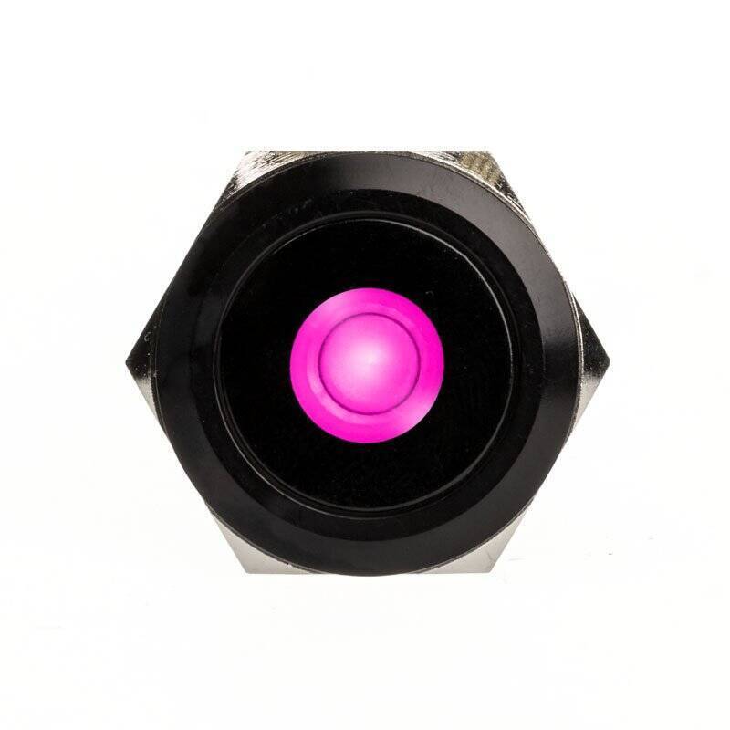 DimasTech compatible Vandalismustaster 25mm, Blackline Dot - RGB