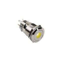 DimasTech compatible Vandalismusschalter/-taster 19mm, Silverline Dot - RGB