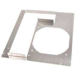 DimasTech compatible PCI-Backpanel Mini-ITX, 2 Slots - Aluminium