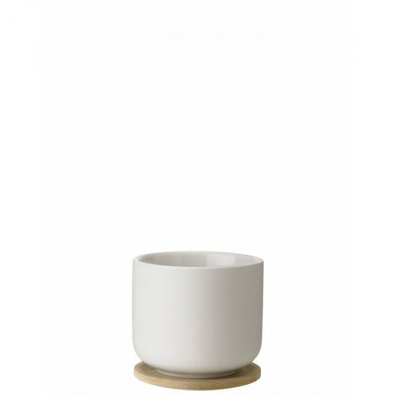 Stelton - Theo cup with coaster 0.2 l. sand