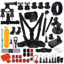 Puluz 53 in 1 Accessories Ultimate Combo Kits for sports cameras PKT16