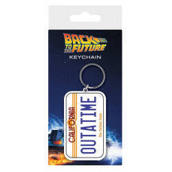 BACK TO THE FUTURE - License Plate - Porte-Clés Caoutchouc