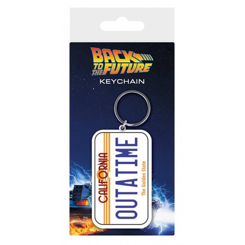 BACK TO THE FUTURE - License Plate - Porte-Clés Caoutchouc