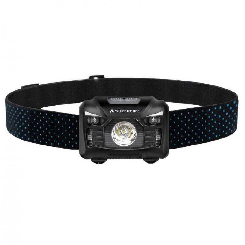 Superfire HL06 headlight, 500lm, USB
