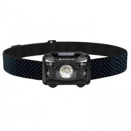 Superfire HL06 headlight, 500lm, USB