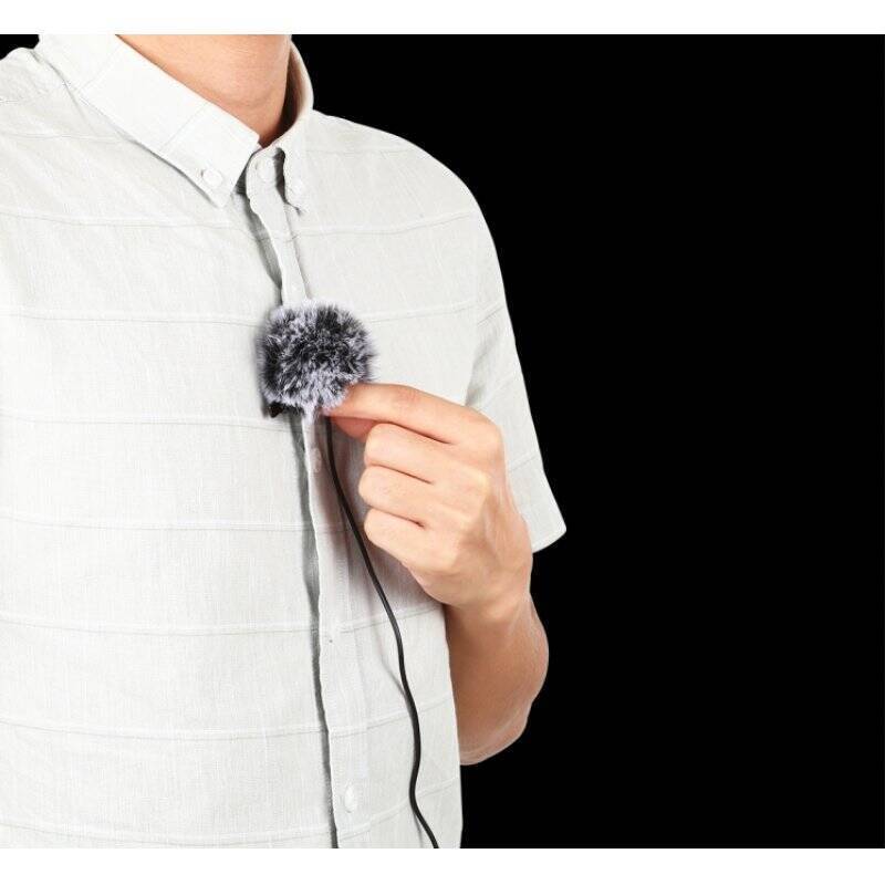 Puluz Jack Lavalier Wired Condenser Recording Microphone 1.5m USB-C / Type-C PU425