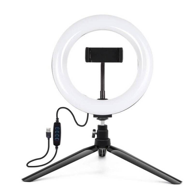 Puluz Tripod Mount with 20cm LED Ring Vlogging PKT3073B