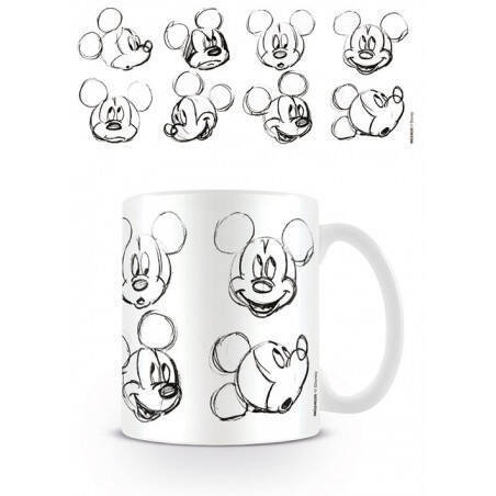DISNEY - Mug - 300 ml - Mickey Mouse Sketch Faces