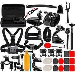 Puluz 50 in 1 Accessories Ultimate Combo Kits for sports cameras PKT39