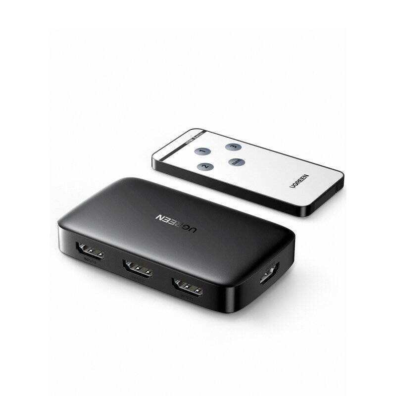 UGREEN Switch CM332 3in1 HDMI 1.4 4K 30 Hz (black)