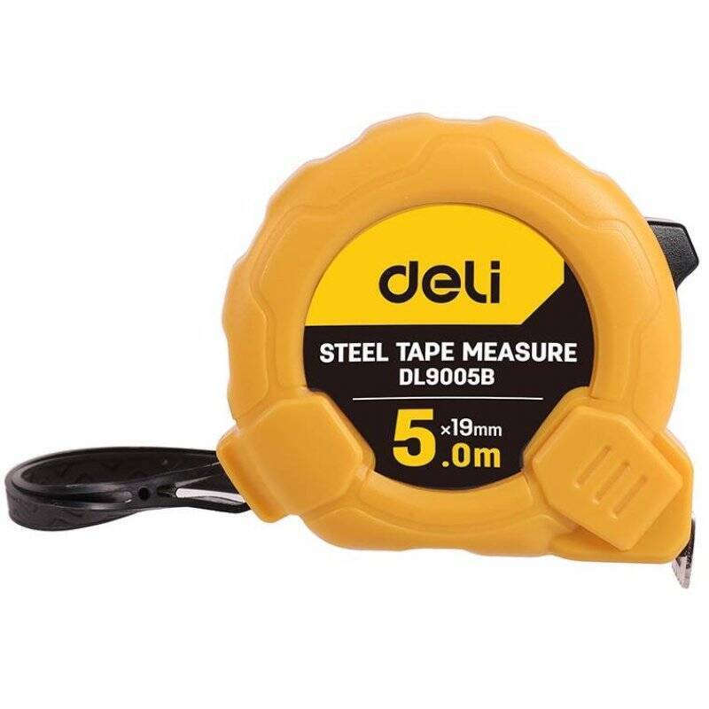 Steel Measuring Tape 5m/19mm Deli Tools EDL9005B (yellow)