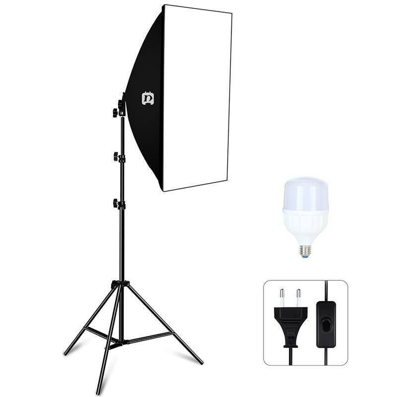 Puluz Studio softbox 50x70cm, tripod, LED bulb 1 pcs PU5070EU
