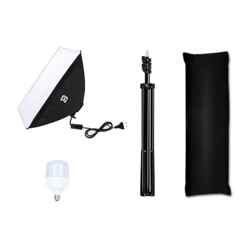 Puluz Studio softbox 50x70cm, tripod, LED bulb 1 pcs PU5070EU