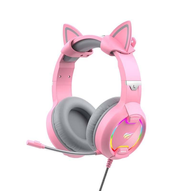 STOCKOFF1 - Havit GAMENOTE H2233d Gaming headphones RGB (pink)