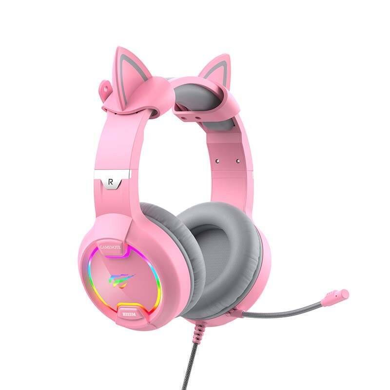 STOCKOFF1 - Havit GAMENOTE H2233d Gaming headphones RGB (pink)