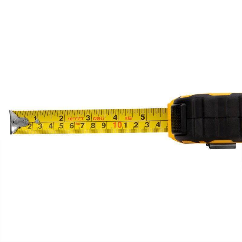 Steel Measuring Tape 5m/25mm Deli Tools EDL3797Y(yellow)
