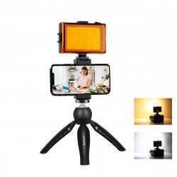 Puluz Live broadcast kit tripod mount + LED lamp + phone clamp