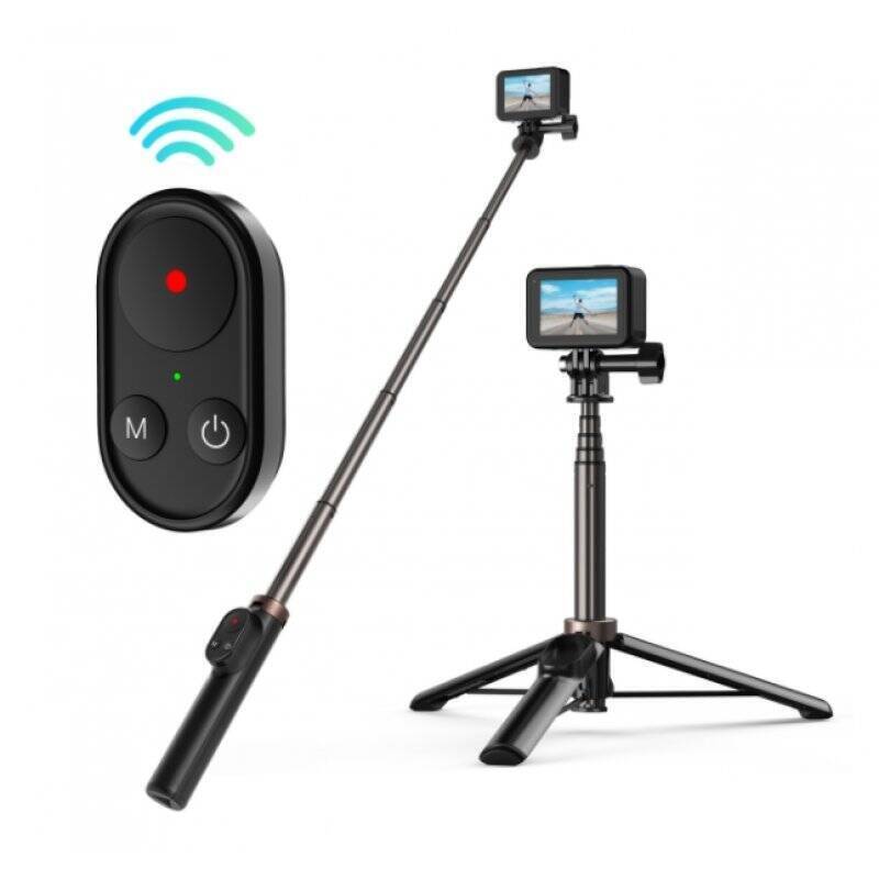 Selfie stick Telesin for smartphones and sport cameras with BT remote controller (TE-RCSS-001)