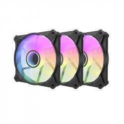 Darkflash INF8 ARGB Computer fan set 3in1 120x120 (black)