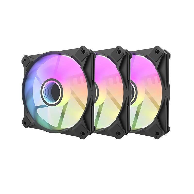 Darkflash INF8 ARGB Computer fan set 3in1 120x120 (black)