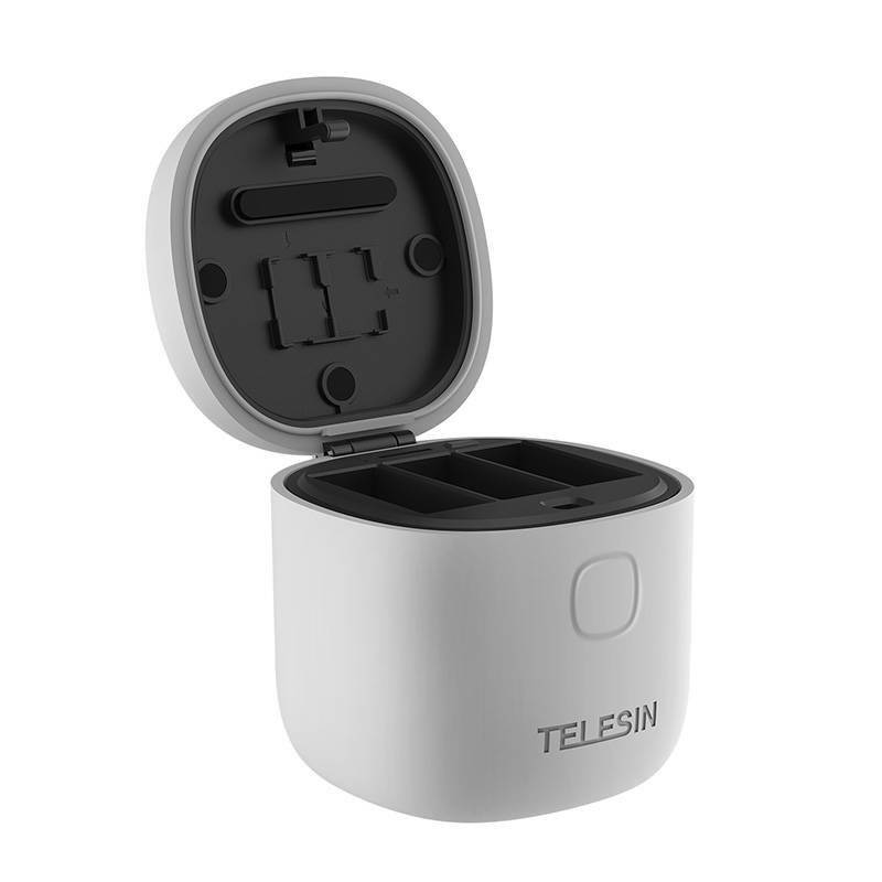 Telesin 3-slot waterproof charger Allin box for GoPro Hero 9 / Hero 10 + 3 batteries (GP-BTR-906-GY-B)