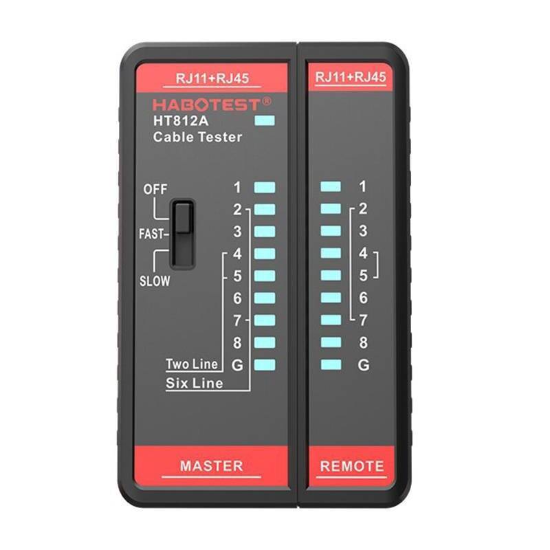 Habotest HT812A Network cable tester RJ45/RJ14/RJ12/RJ9