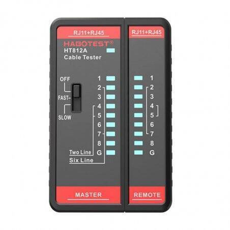 Habotest HT812A Network cable tester RJ45/RJ14/RJ12/RJ9