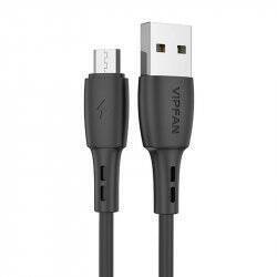 USB to Micro USB cable Vipfan Racing X05, 3A, 1m (black)