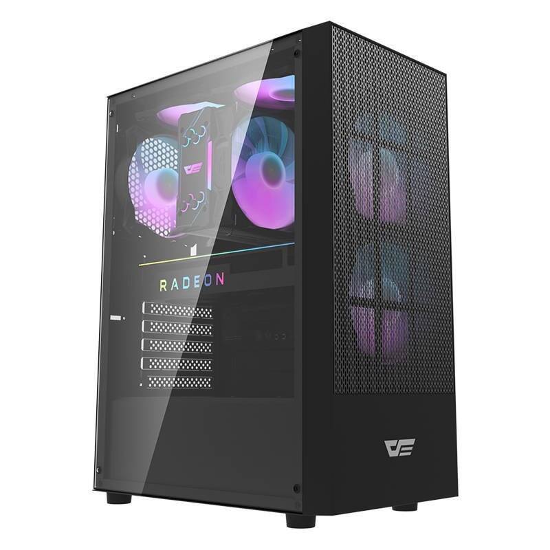 Darkflash A290 computer case + 3 fans (black)