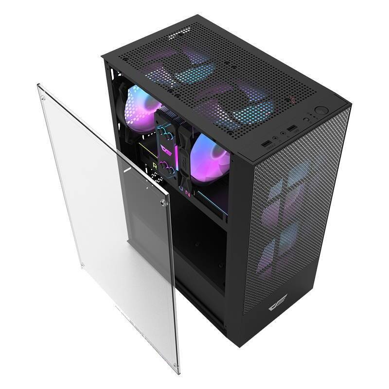 Darkflash A290 computer case + 3 fans (black)