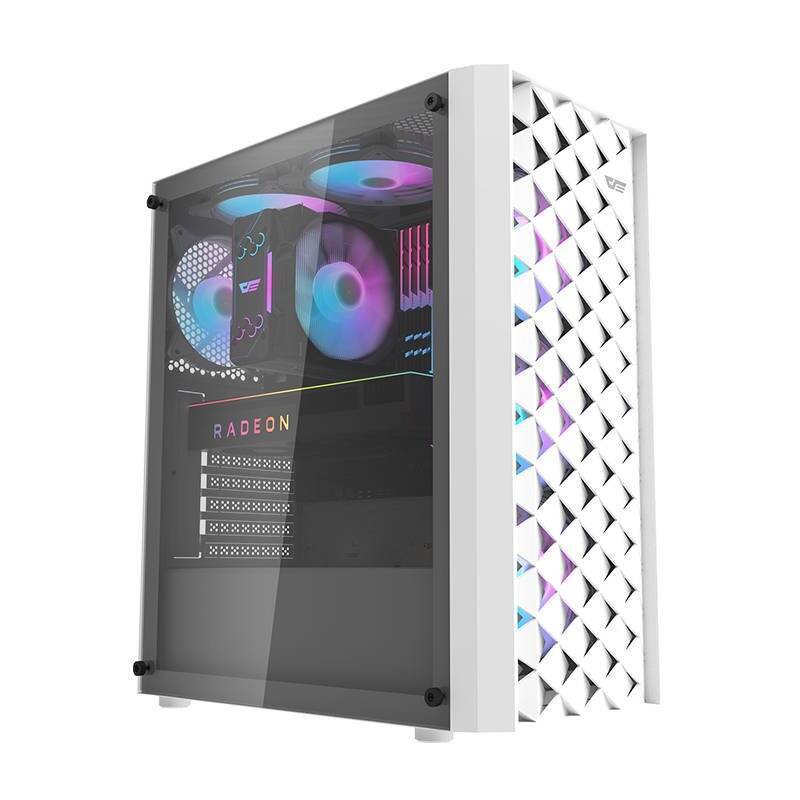 Darkflash DK351 computer case + 4 fans (white)