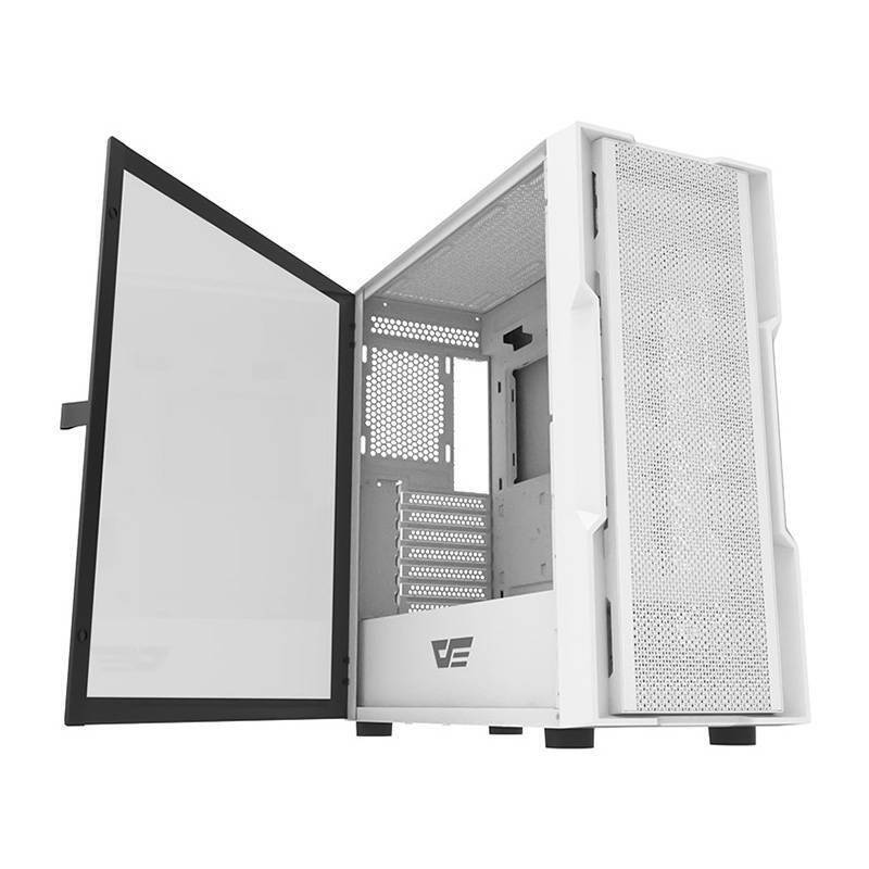 Darkflash DK431 computer case  + 4 fans (white)