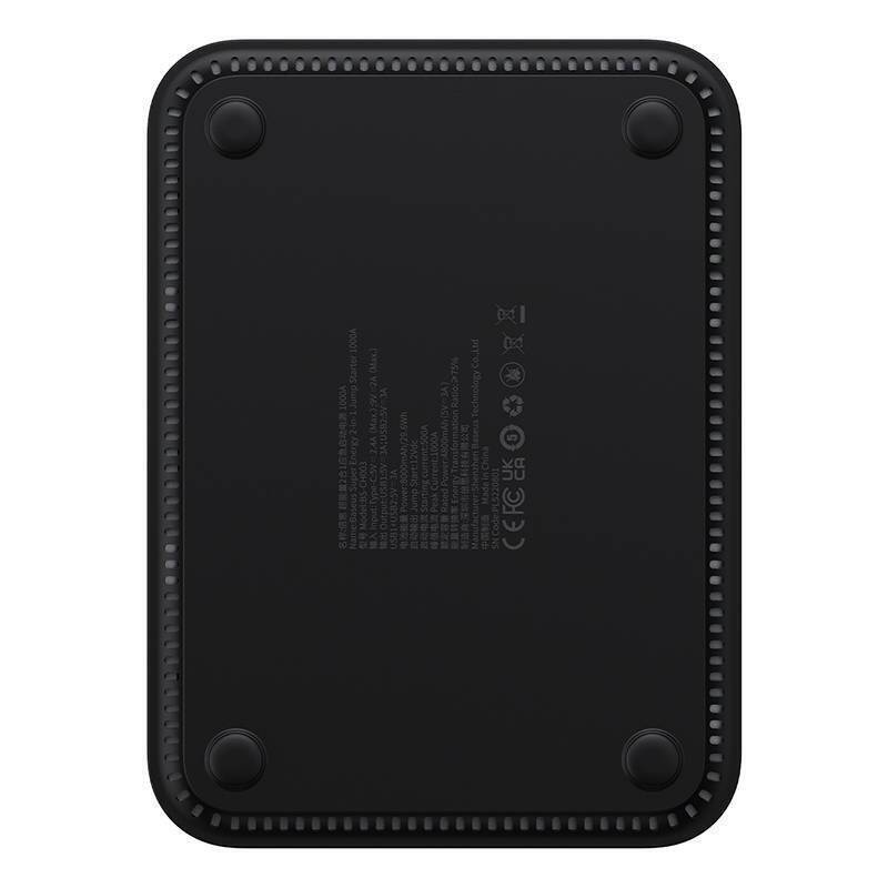 Powerbank / Starter + Compressor 2in1 Baseus Super Energy Car Jump Starter, 8000mAh, 1000A USB (black)