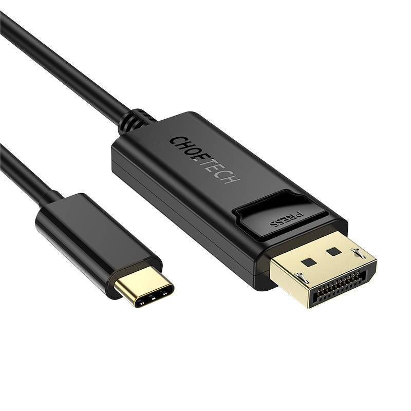 Choetech XCP-1801BK USB-C to Display Port cable, unidirectional, 4K, 1.8m (black)