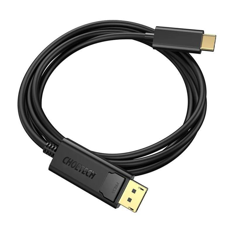 Choetech XCP-1801BK USB-C to Display Port cable, unidirectional, 4K, 1.8m (black)