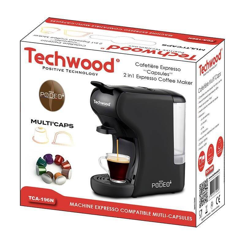 Techwood TCA-196N capsule coffee maker (black)
