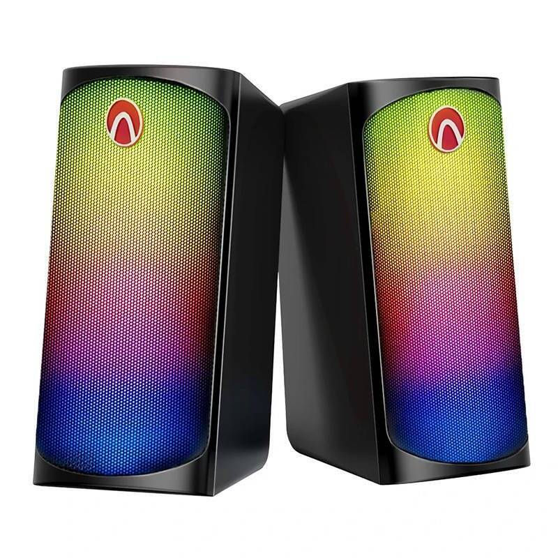 2.0 computer speakers for gamers Blitzwolf AA-GCR3, Bluetooth 5.0, RGB, AUX