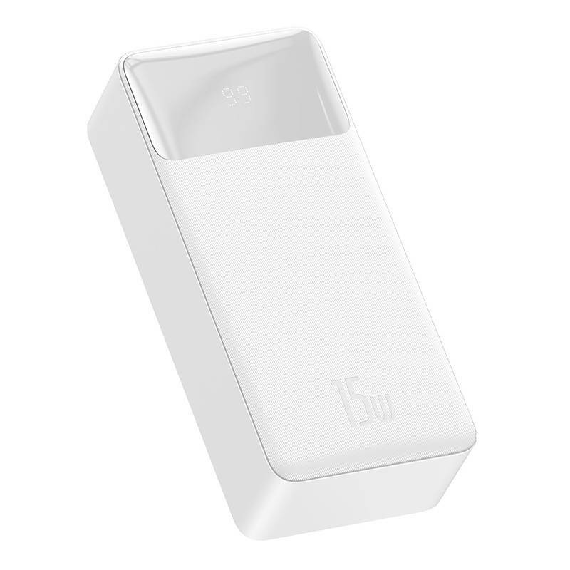 Powerbank Baseus Bipow 30000mAh, 15W (white)