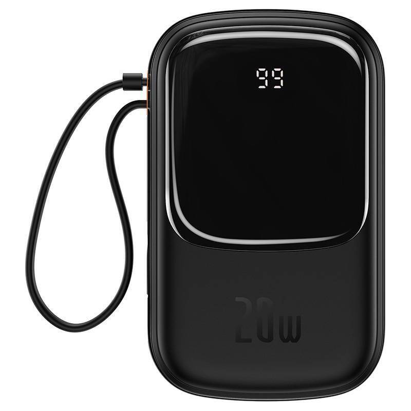 Powerbank Baseus Qpow PRO with cable, 20000mAh, 20W (Black)